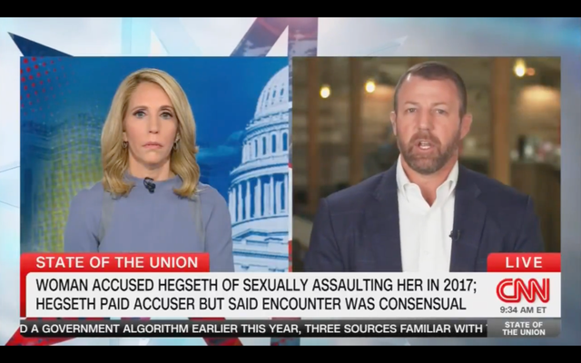 <p>Senator Markwayne Mullin defends Pete Hegseth, calling Hegseth’s accuser ‘the aggressor’ </p>