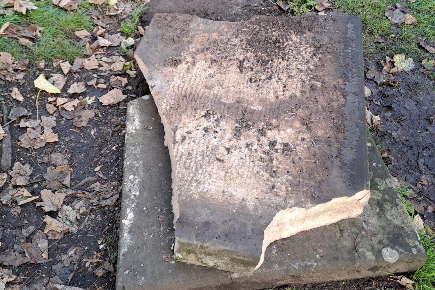 The gravestone was used as a prop in the 1984 film A Christmas Carol (West Mercia Police/PA)