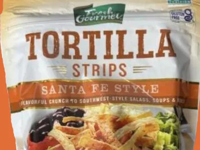 <p>The torilla strips may cause a reaction to anyone with an allergy or sensitivity to wheat </p>