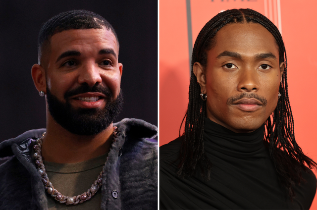 <p>Drake and Steve Lacy</p>