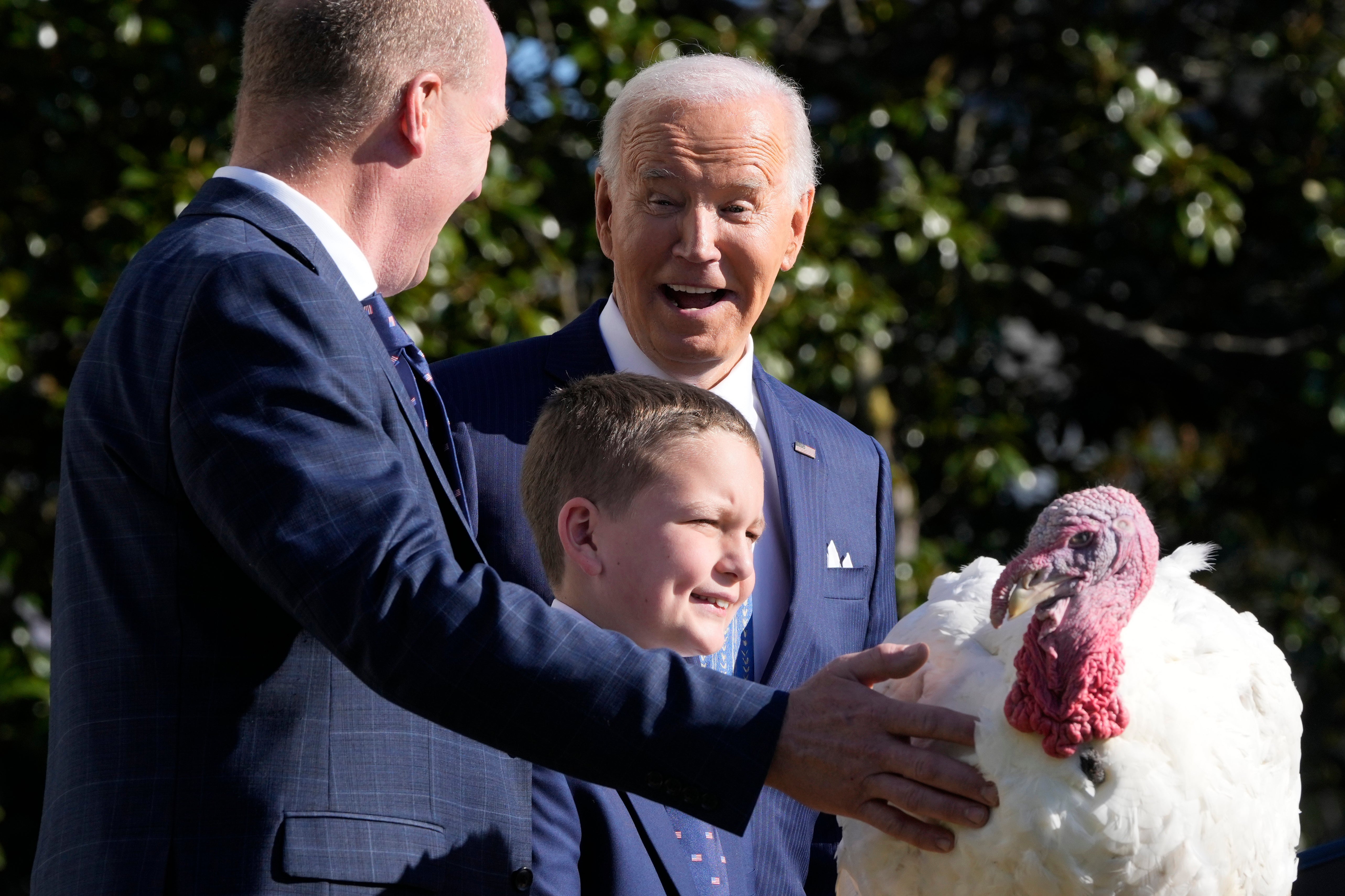 Biden talks to NTF president John Zimmerman ahead of the annual White House turkey pardoning