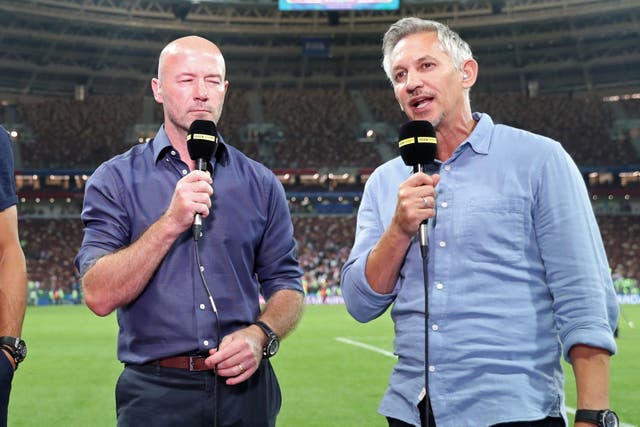 Alan Shearer and Gary Lineker (Owen Humphreys/PA)