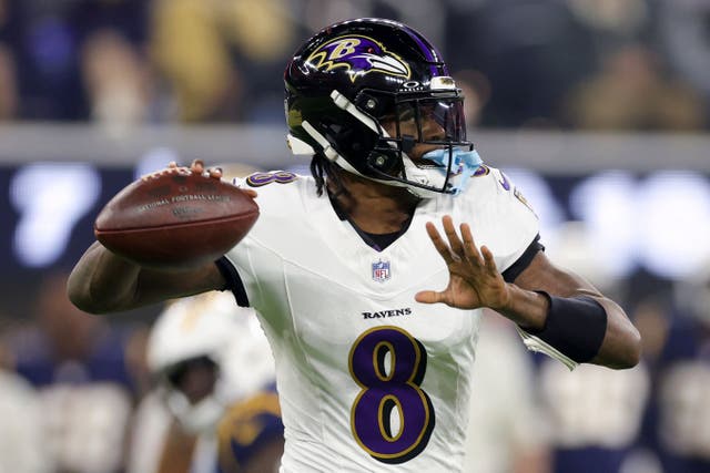 Baltimore Ravens quarterback Lamar Jackson (Ryan Sun/AP)