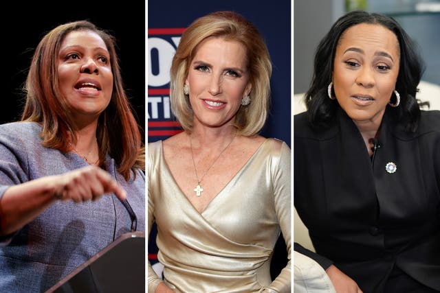 <p>On ‘The Ingraham Angle’ the Fox News host showed a photo of Letitia James instead of Fani Willis </p>