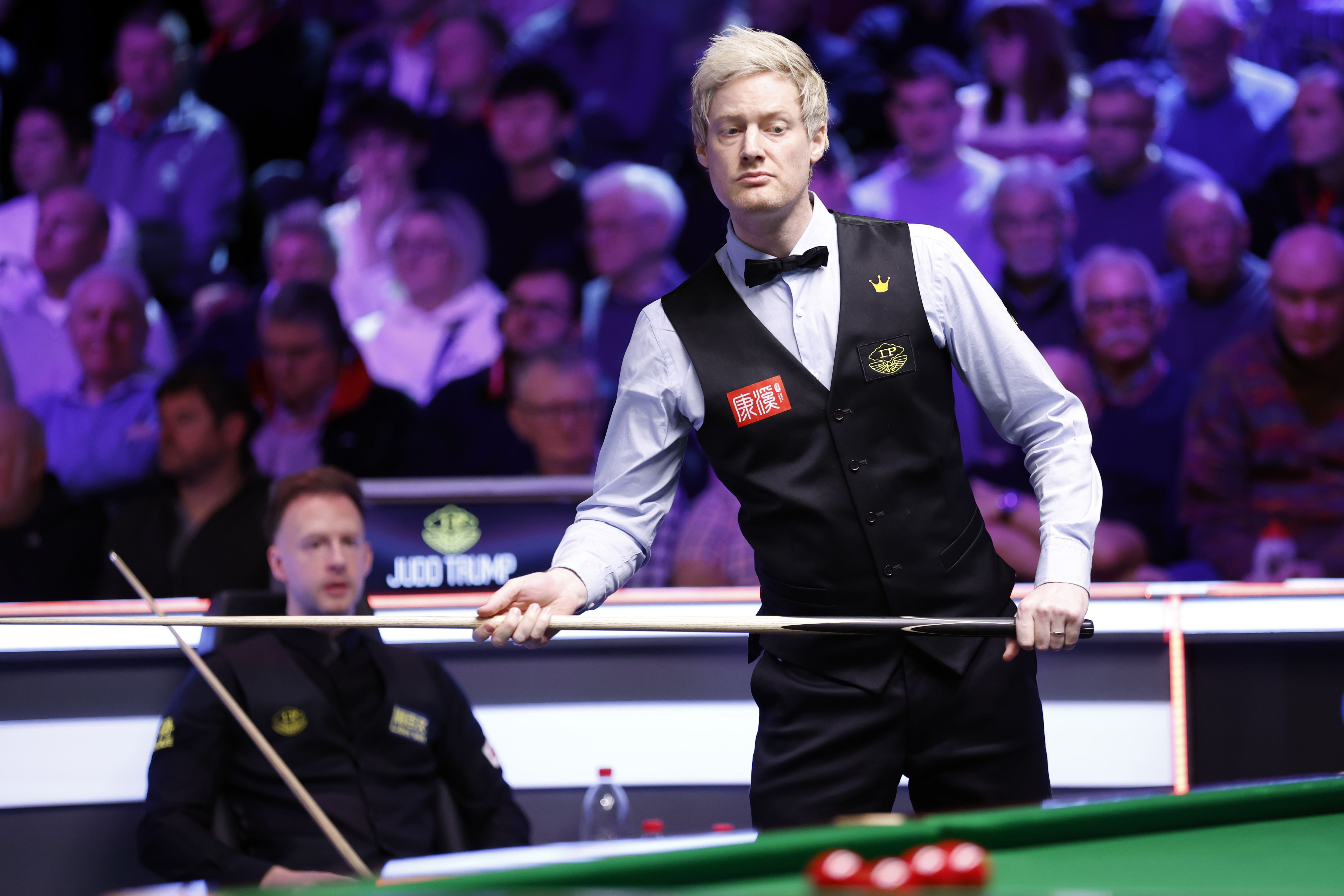 Neil Robertson was 1-0 ahead when play was briefly suspended at the Barbican (John Walton/PA)