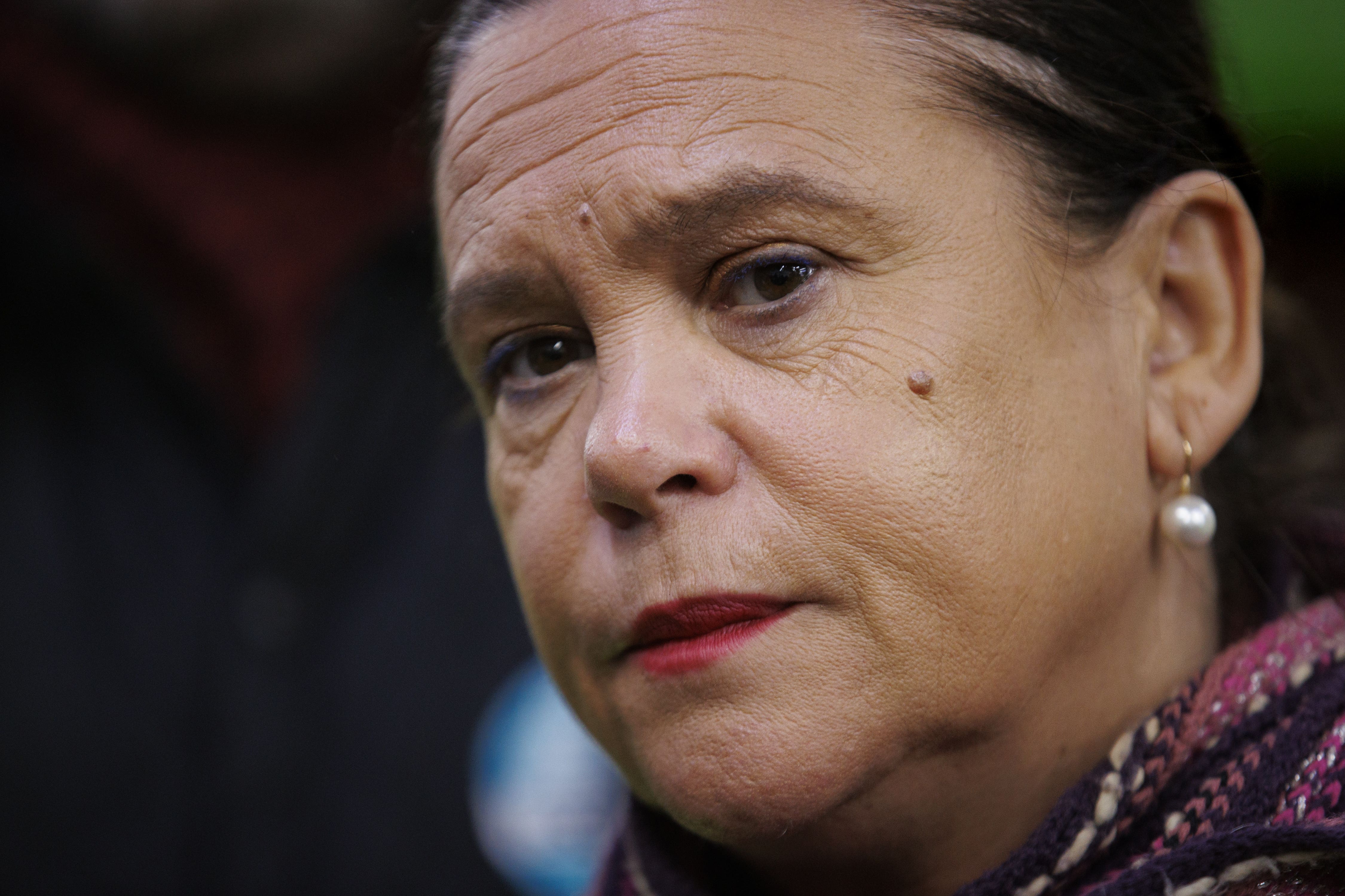 Sinn Fein leader Mary Lou McDonald speak to the media (Liam McBurney/PA)