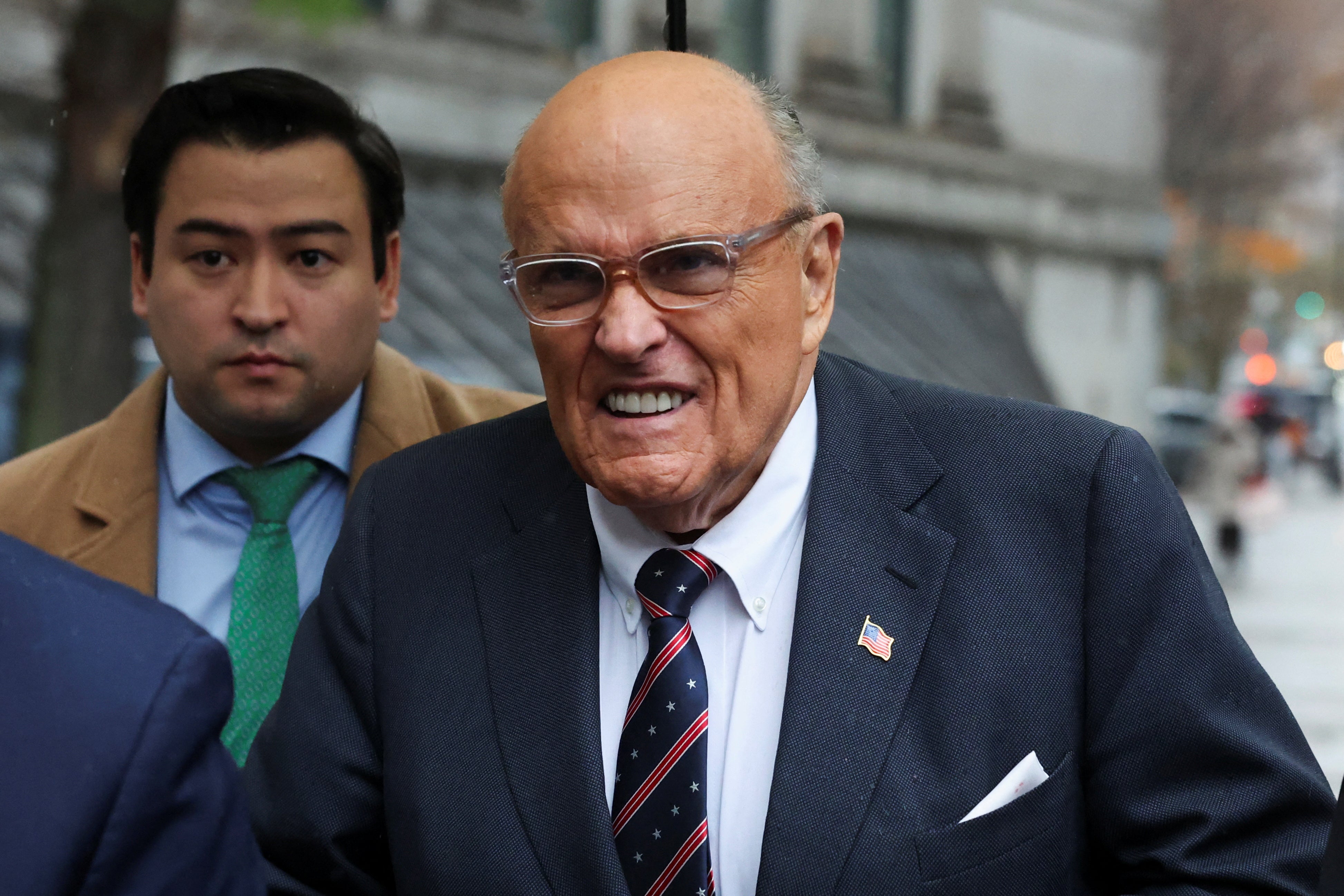 Rudy Giuliani appears in federal court in New York on November 26