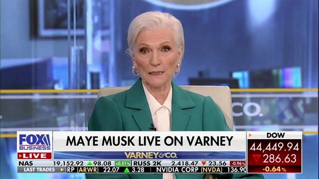 <p>Maye Musk praises her son Elon during an appearance on Fox Business</p>