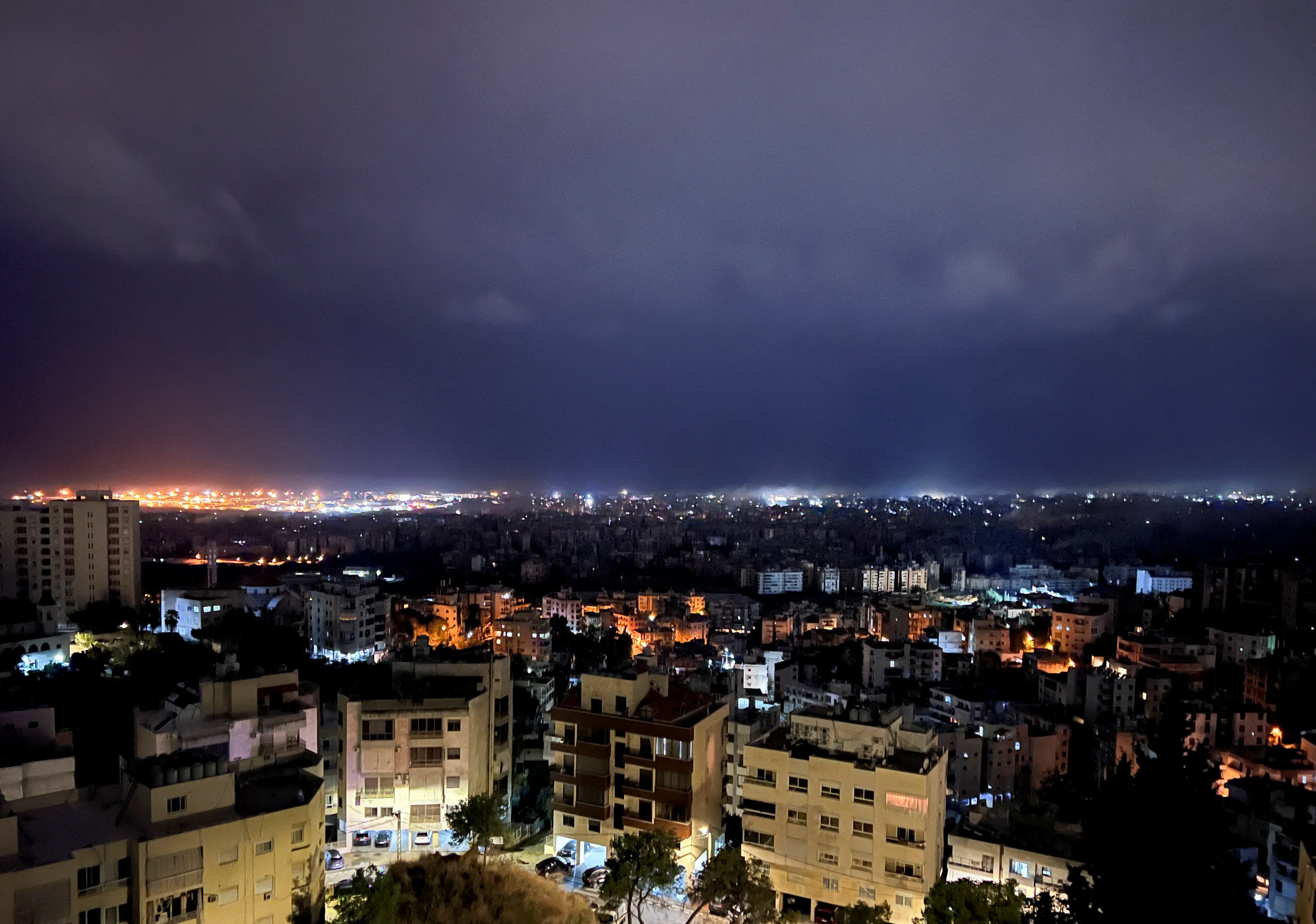 A view shows Beirut's southern suburbs and surroundings, after a ceasefire between Israel and Iran-backed group Hezbollah took effect