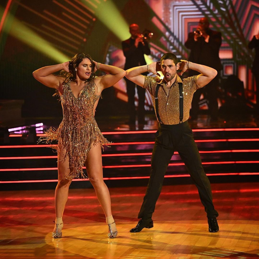 Ilona Maher and partner Alan Bersten on the Dancing With The Stars finale