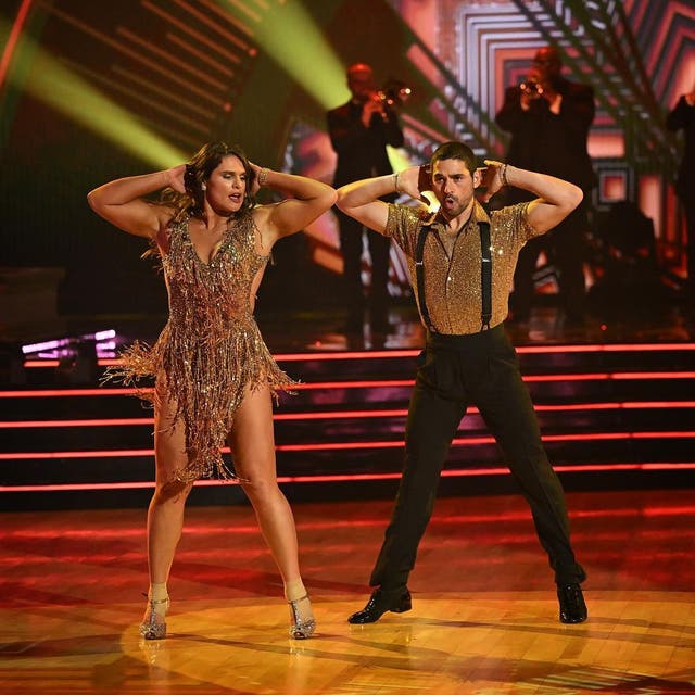 <p>Ilona Maher and partner Alan Bersten on the Dancing With The Stars finale</p>