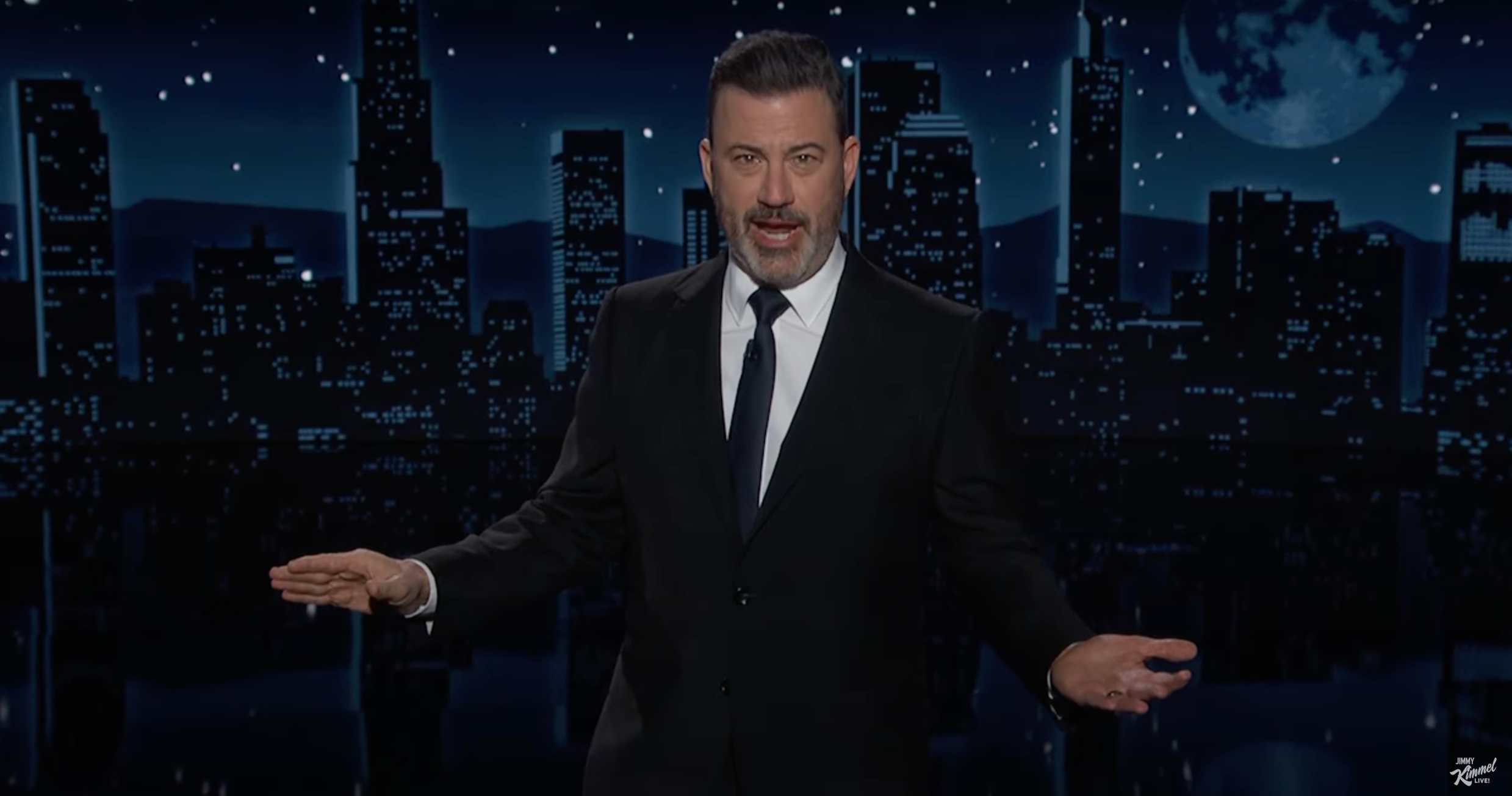 Jimmy Kimmel joked that Trump followers should buy their MAGA merchandise ‘immediately’ to avoid extra costs trickling down from tariffs