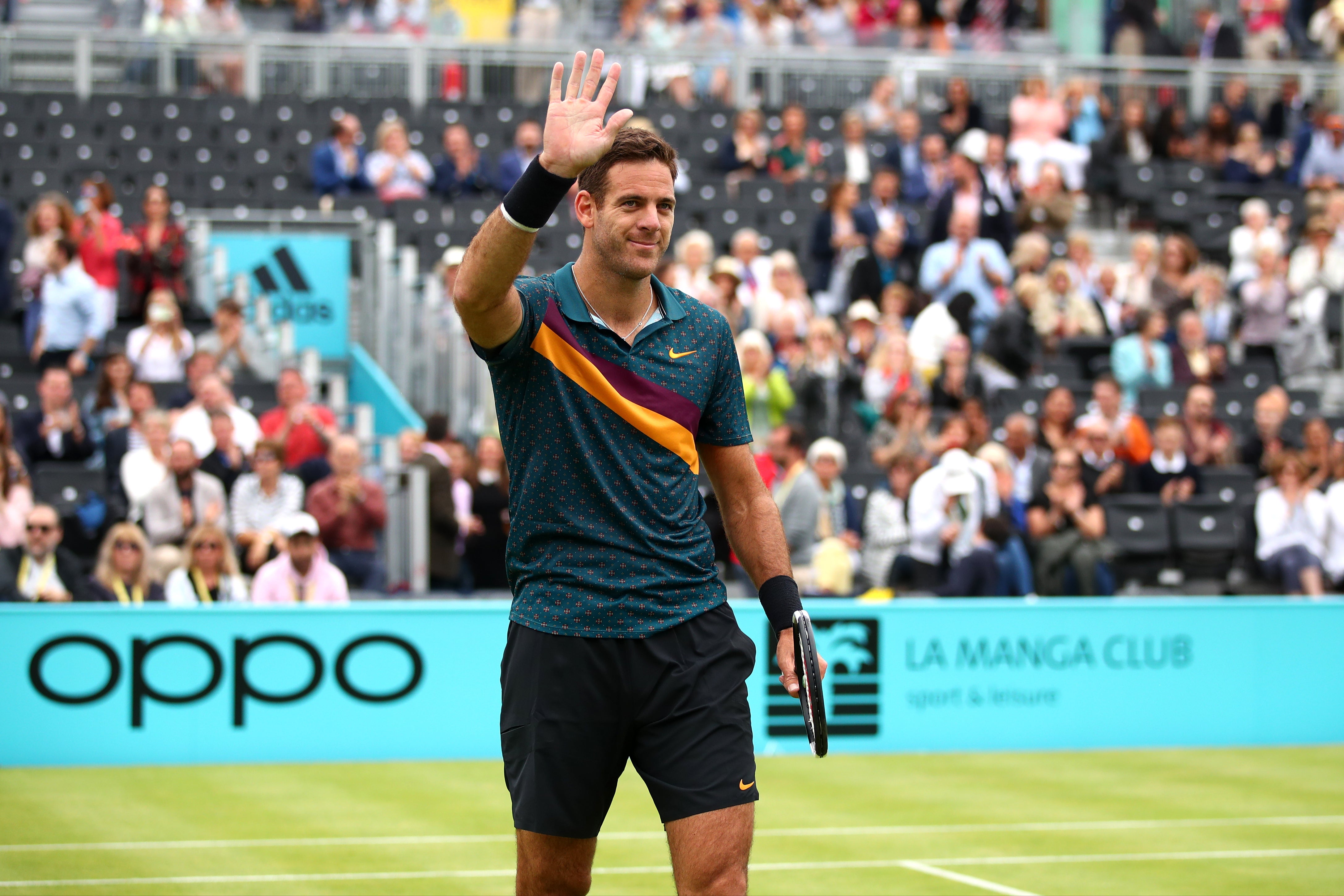 Juan Martin del Potro ha subito un grave infortunio al ginocchio al Queen's nel 2019