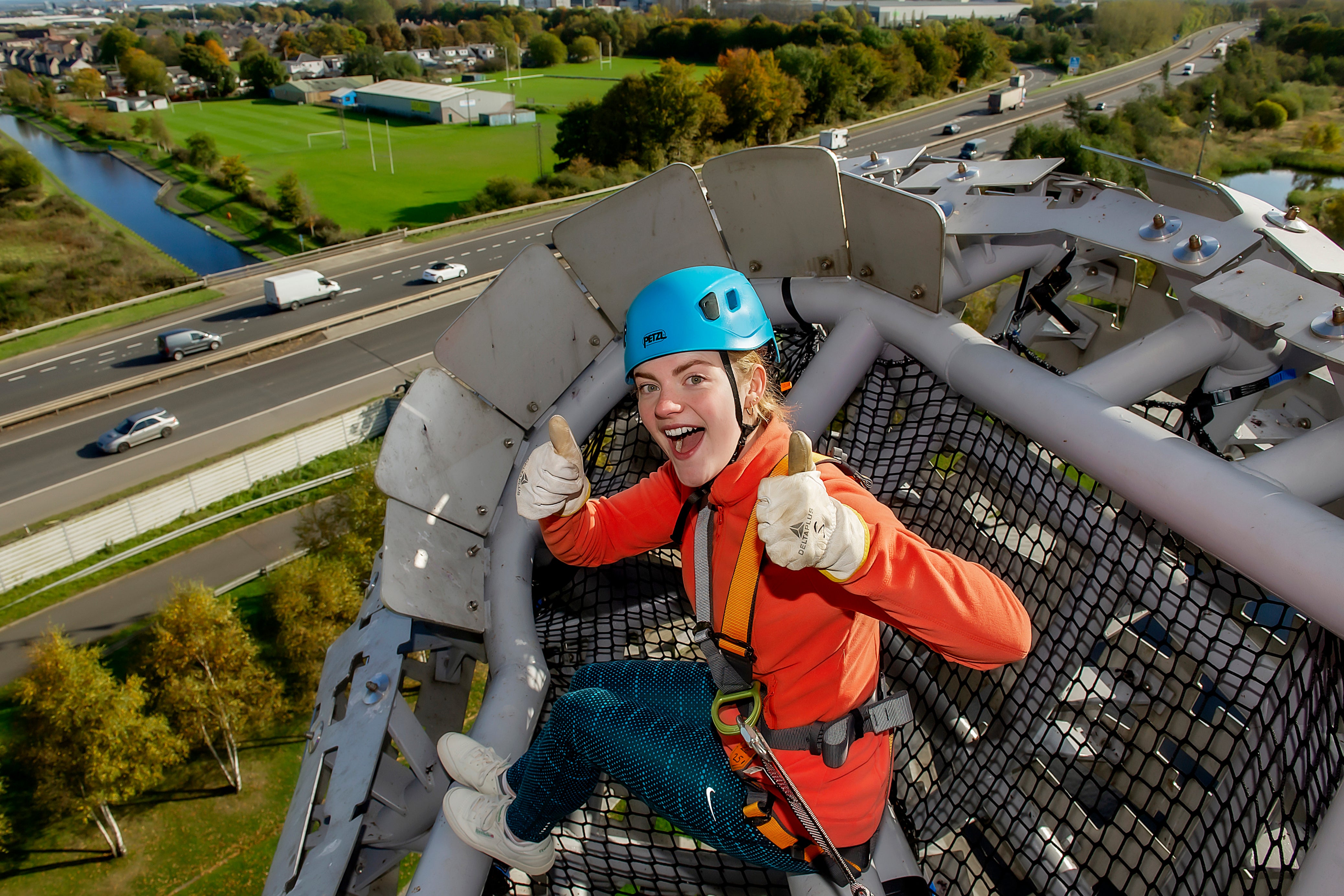 The experience will last 90 minutes while climing up the 98-foot horse