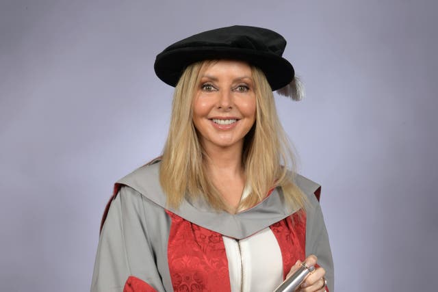 Carol Vorderman received the honour on Wednesday (UWE Bristol/PA)