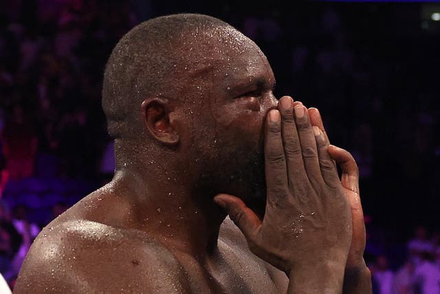 <p>Derek Chisora after beating Joe Joyce in July</p>