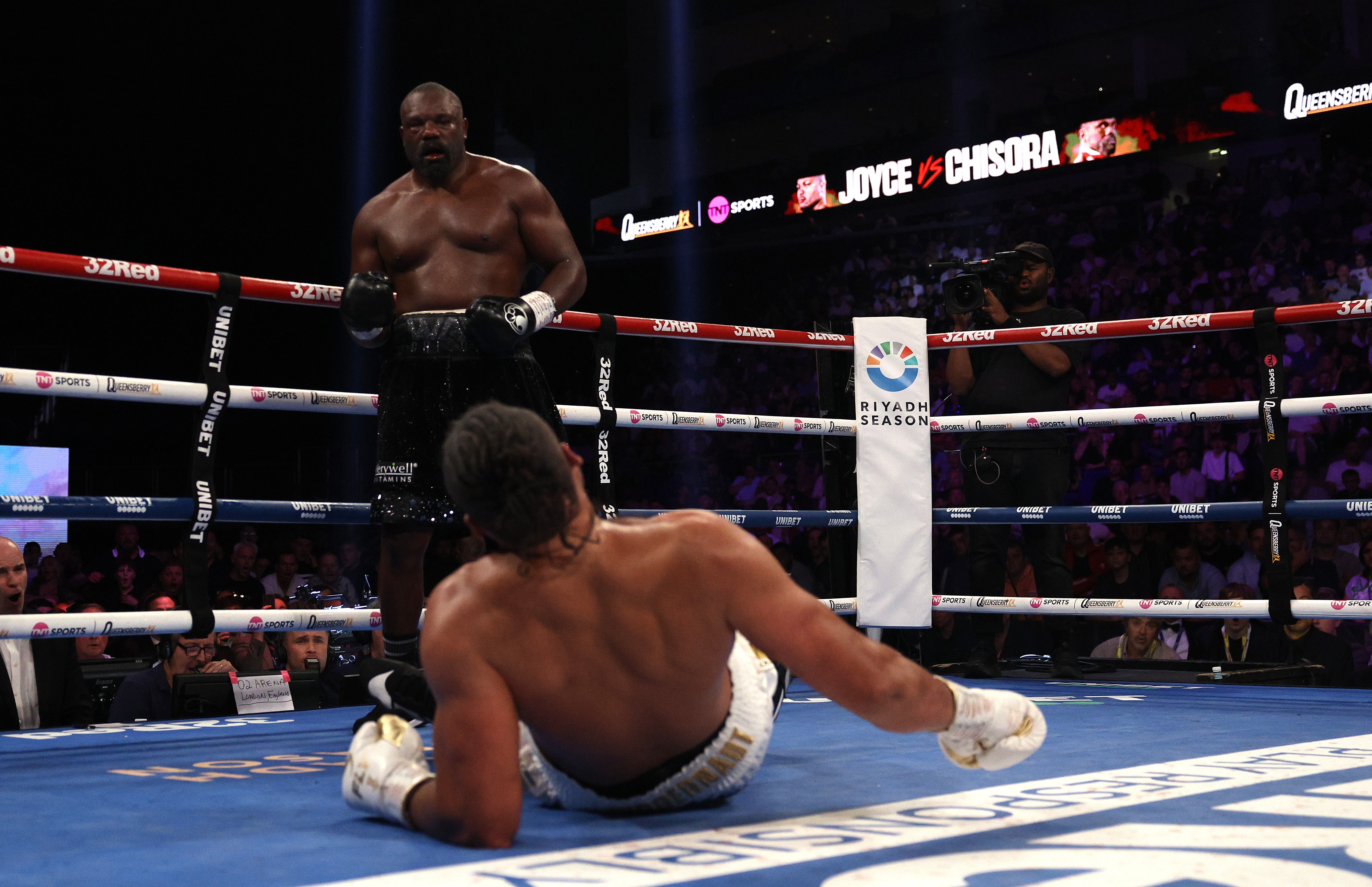 Chisora dropped Joyce in round nine at the O2 Arena