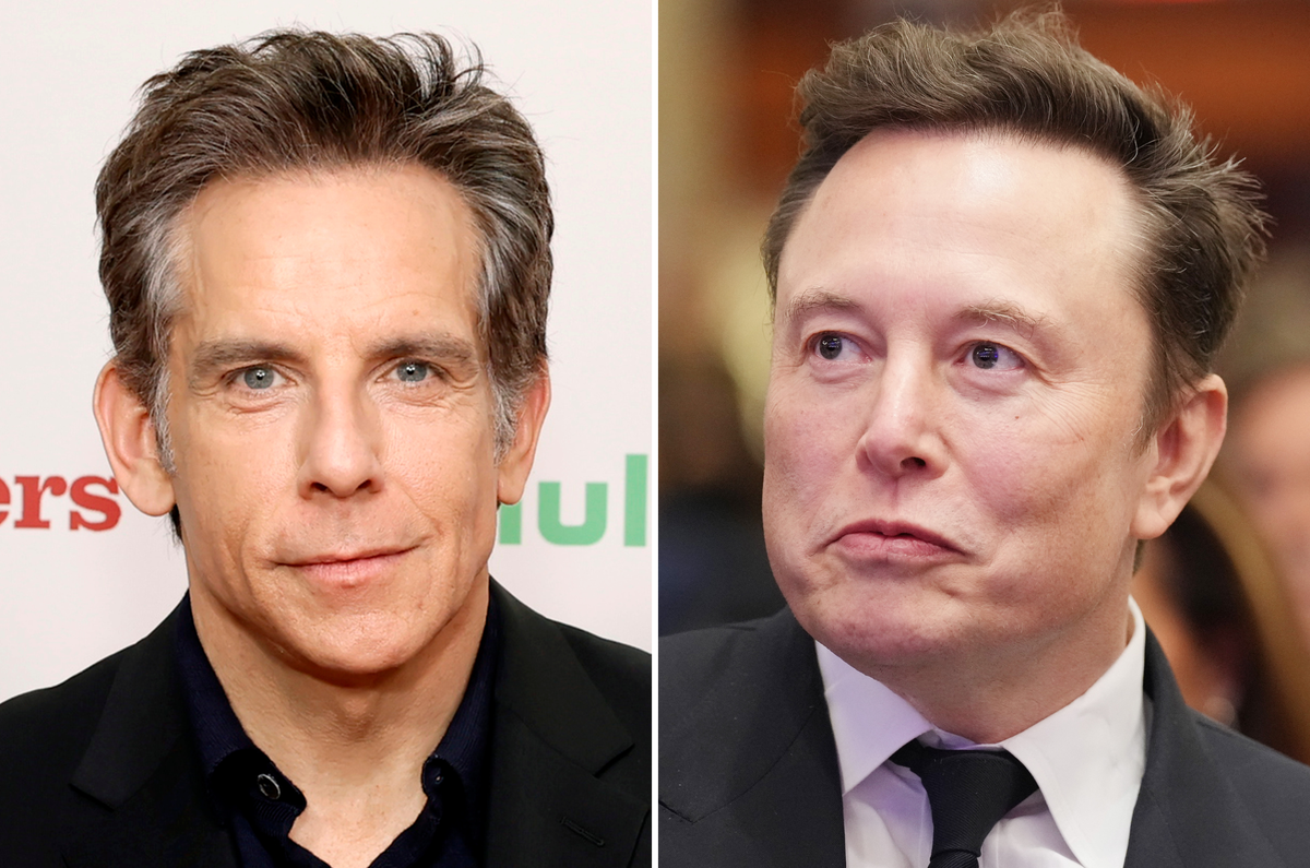 Elon Musk mocks Ben Stiller with offensive Tropic Thunder reference over Kamala Harris support | The Independent