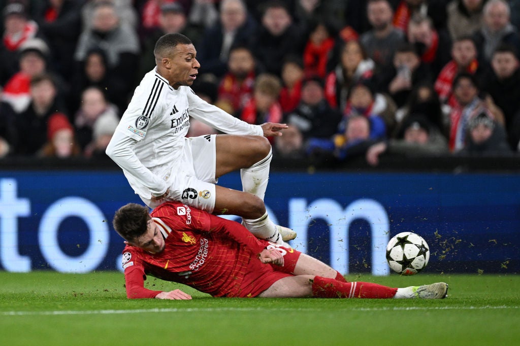 Anfield erupted with Bradley’s challenge on Mbappe