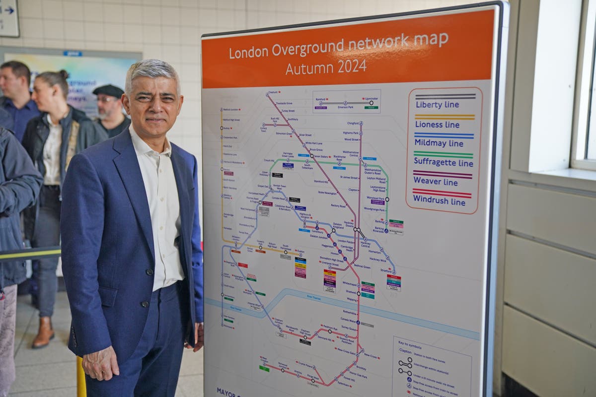 Sadiq Khan Rebrands Overground Lines with Existing Budget