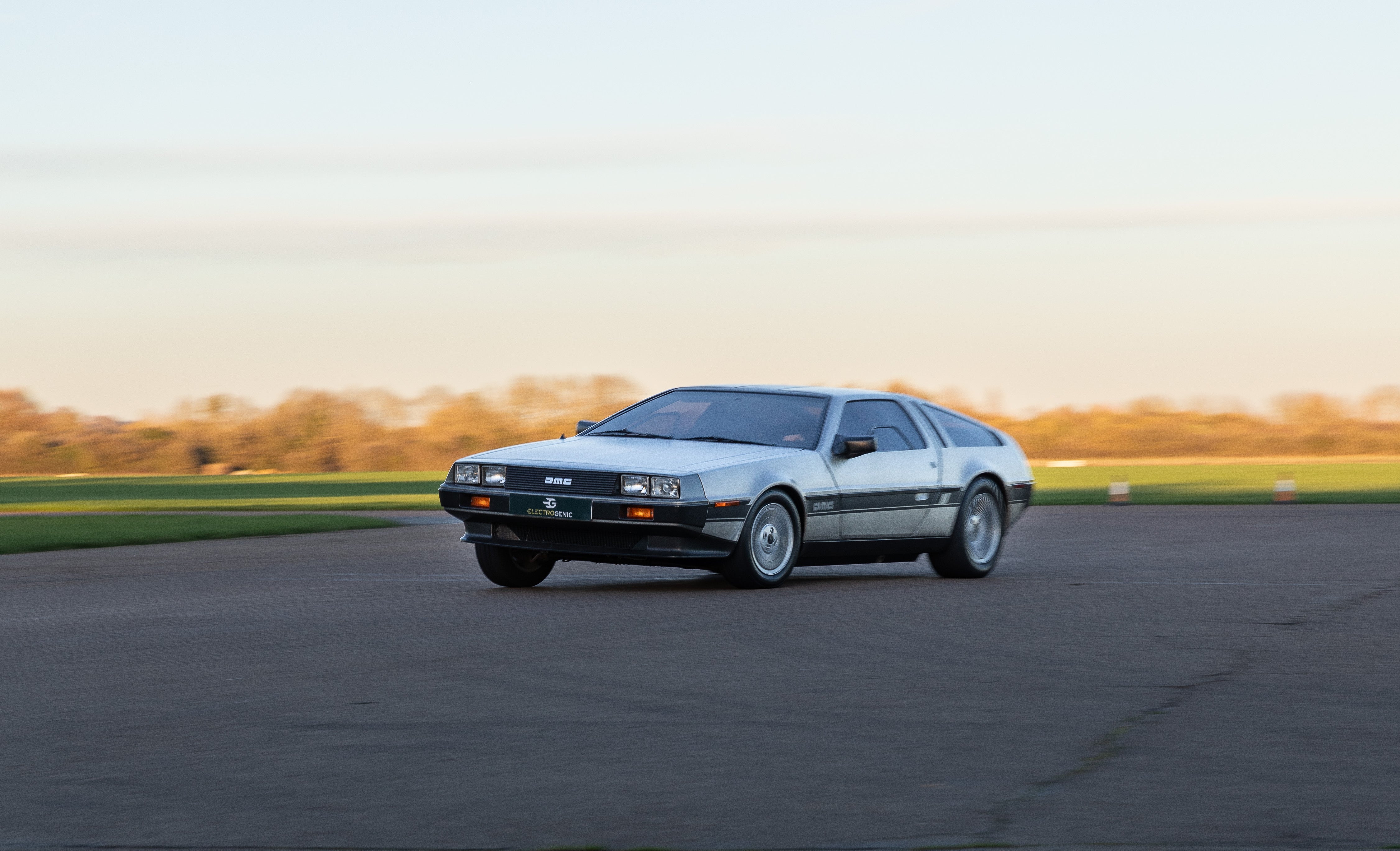 The electric DeLorean DMC-12 comes from a company called Electrogenic