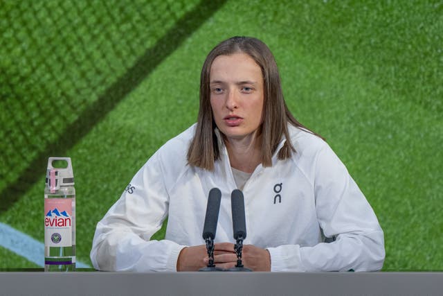 Iga Swiatek has been handed a one-month ban after testing positive for a banned substance (Joe Toth/AELTC)