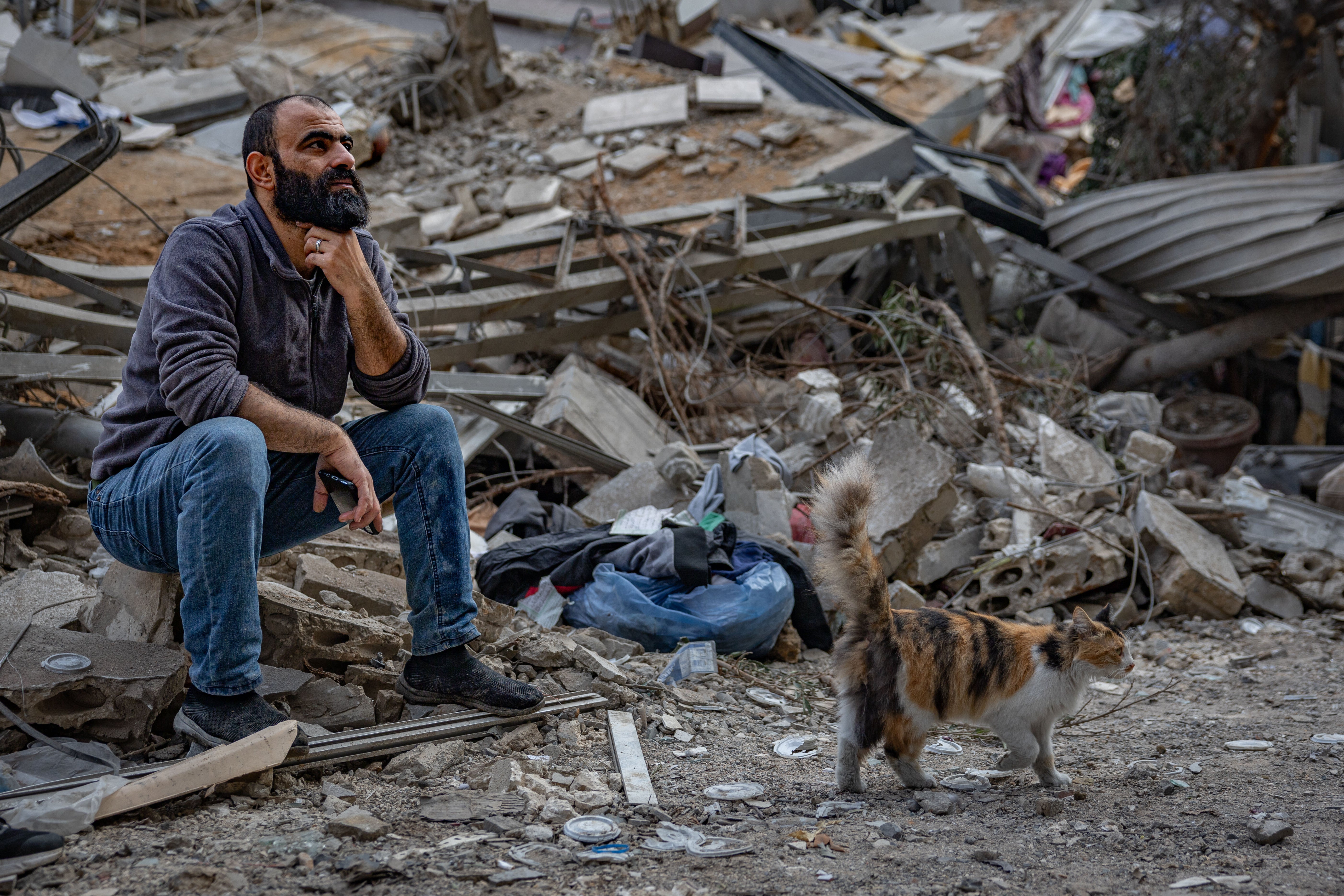 Residents have returned to destroyed homes in the southern suburbs of Beirut