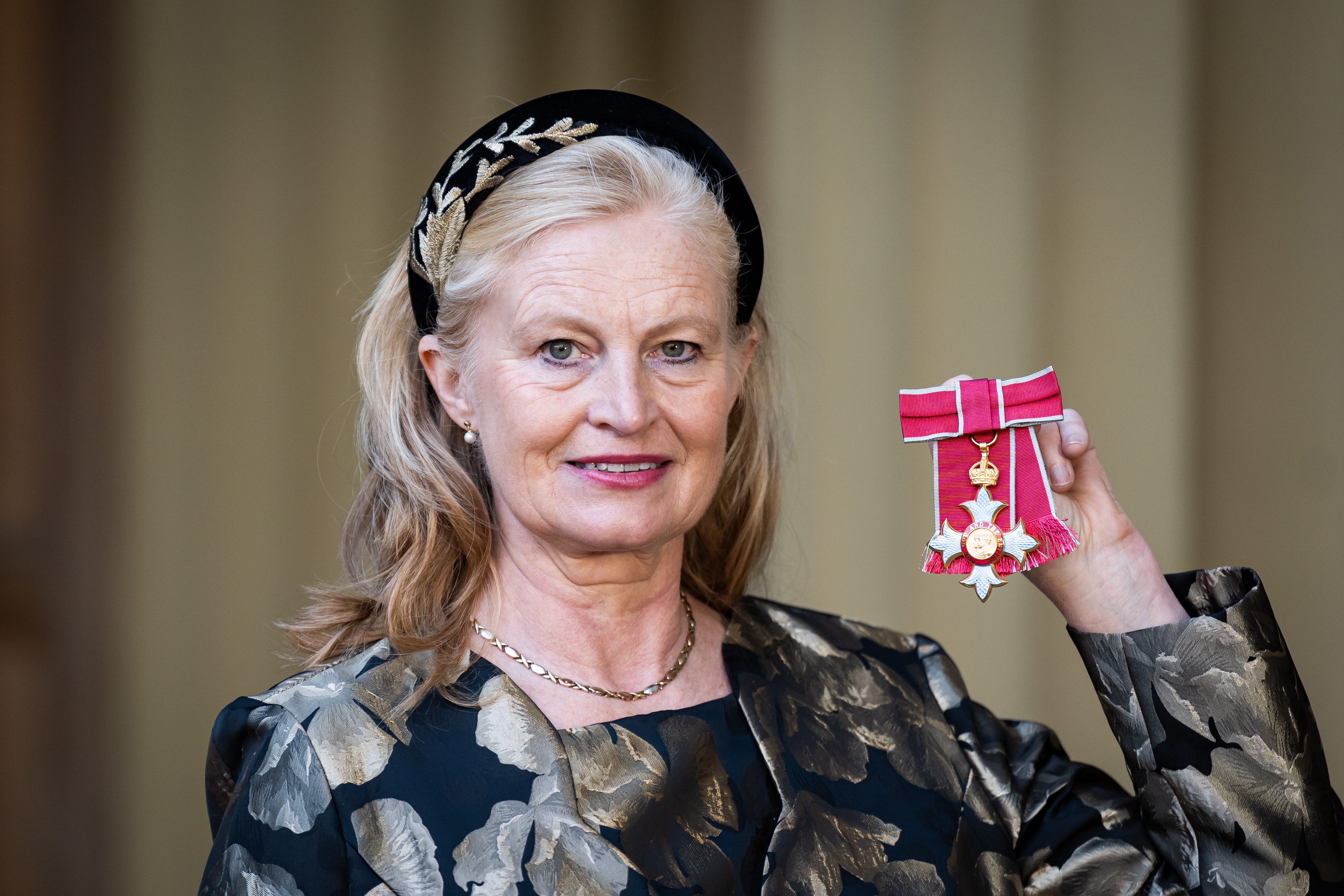 Ms Barkworth-Nanton, from Swindon was honoured for services to people affected by domestic abuse and homicide at Buckingham Palace on Thursday (Aaron Chown/PA)