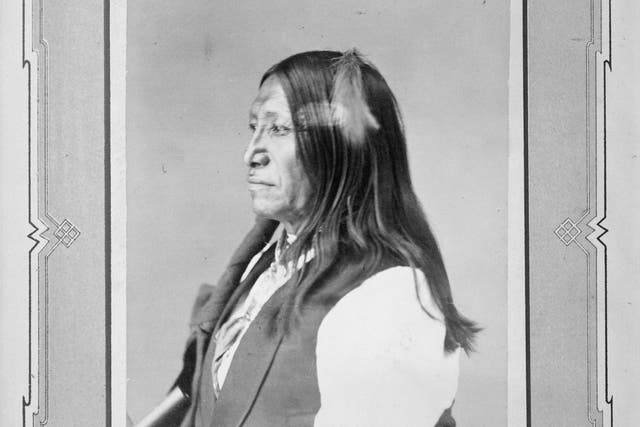 <p>Family inheritted Spotted Tail’s headdress from relative who served in U.S.  Indian affairs office </p>