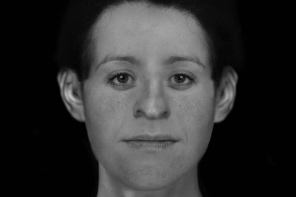 Facial reconstruction released by Greater Manchester Police and created by Face Lab at Liverpool John Moores University of a woman whose body was discovered in the River Mersey in March (GMP/PA)