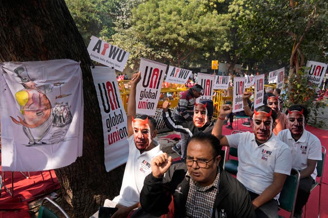 India Amazon Protest