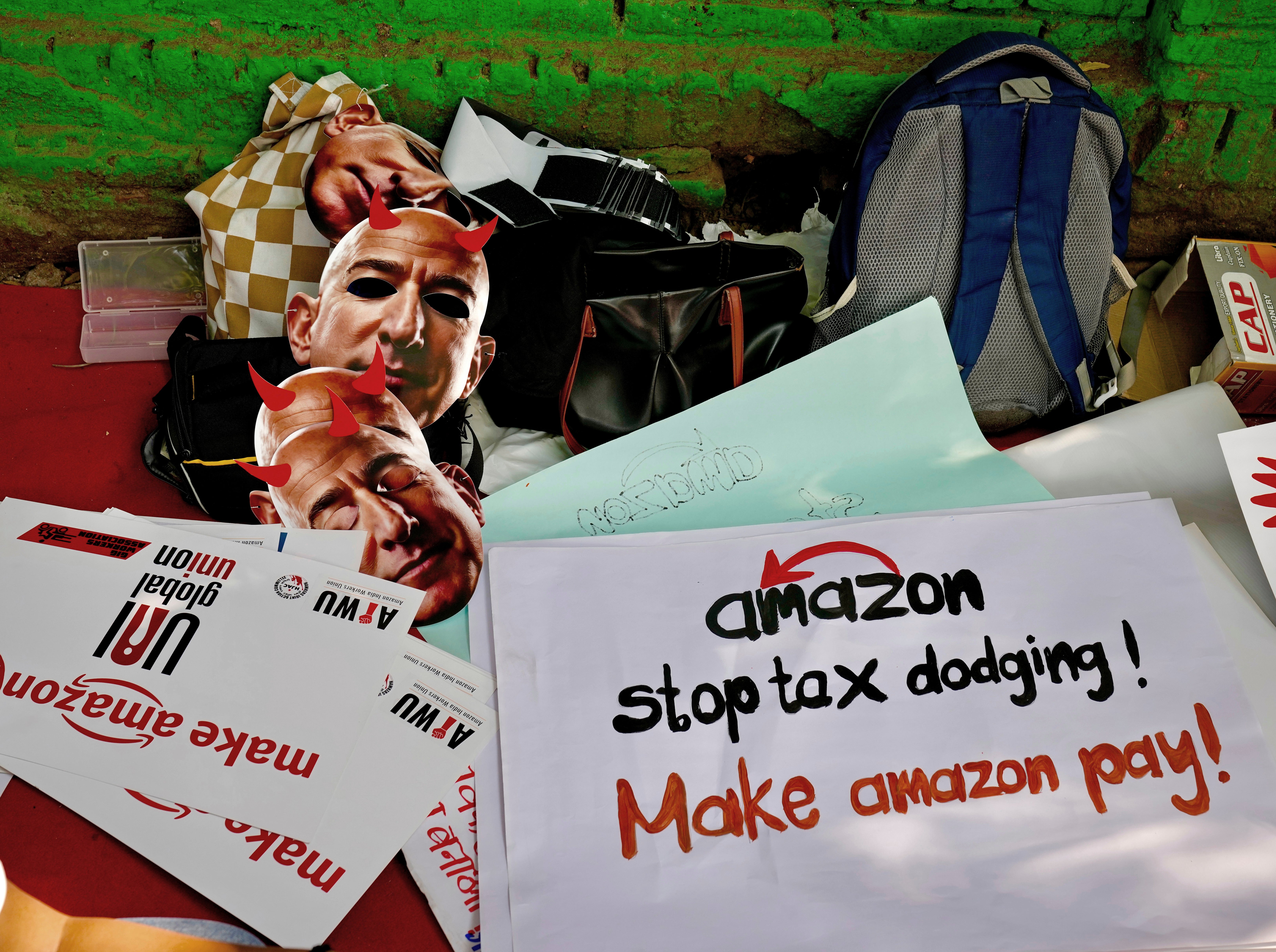 India Amazon Protest