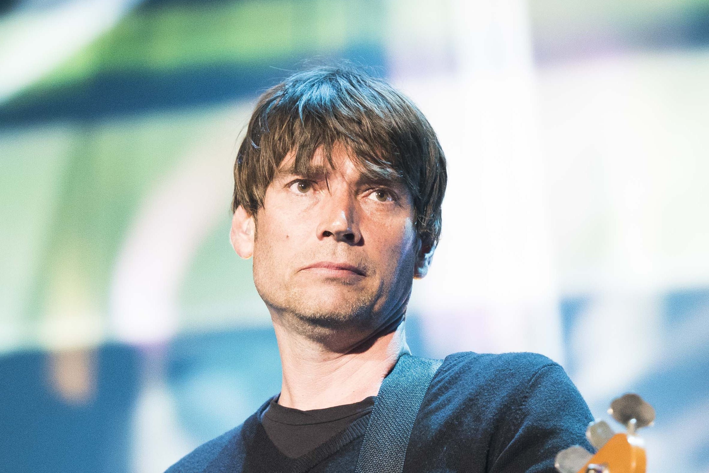 <p>Blur’s Alex James </p>