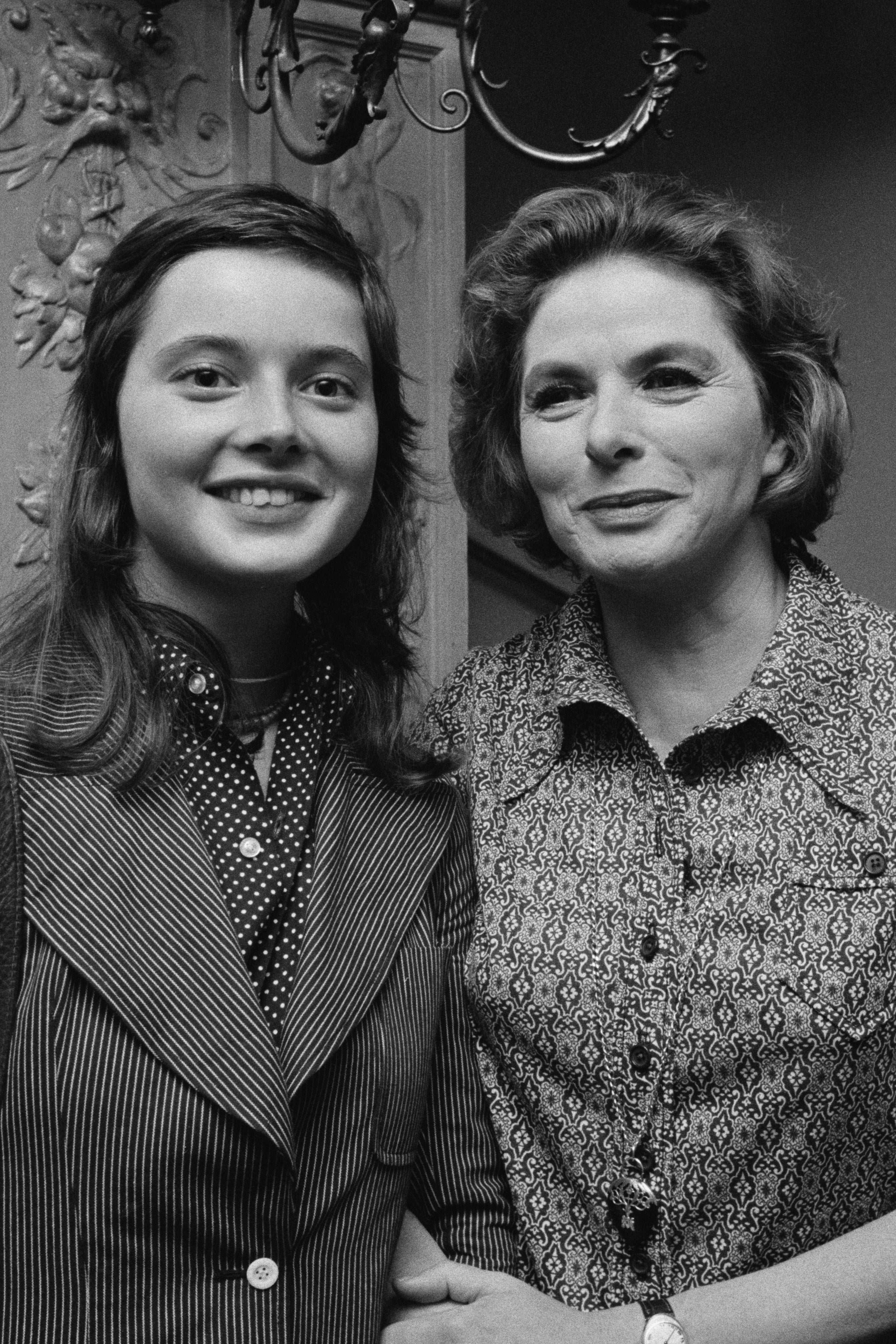 Face/off: Rossellini in 1971, at 19, with her mother Ingrid Bergman