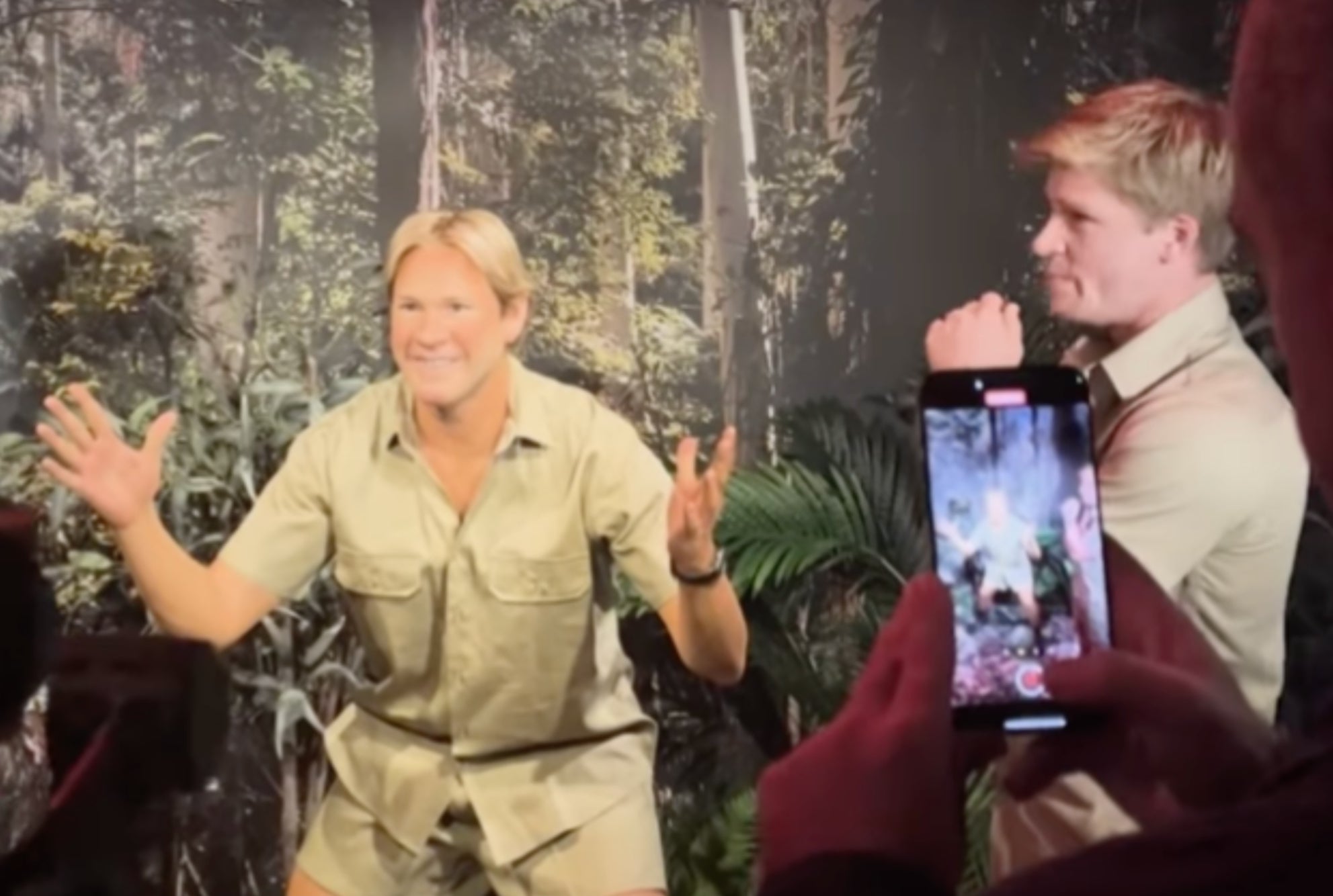 Robert Irwin holds back tears after seeing father Steve’s wax figure ...