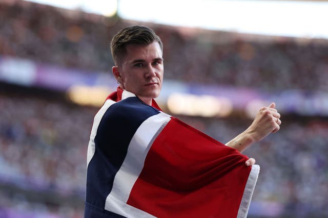 <p>Jakob Ingebrigtsen is the Olympic 5,000m champion </p>