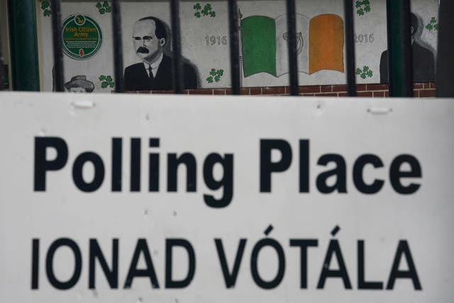 The polling station at St Laurence O’Tooles National School in Dublin (Brian Lawless/PA)