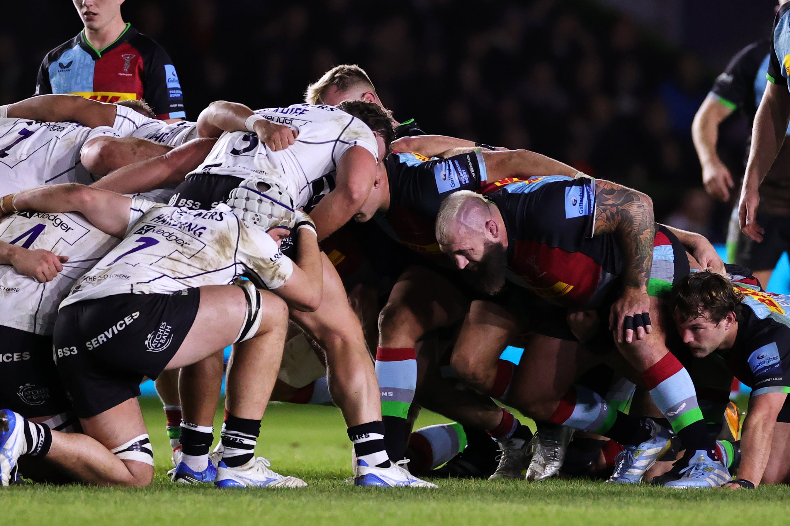 Joe Marler packed down for the final time for Harlequins