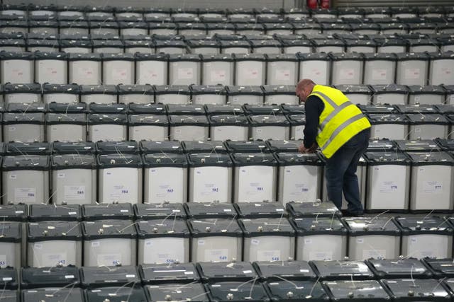 Counting will begin at 9am (Niall Carson/PA)