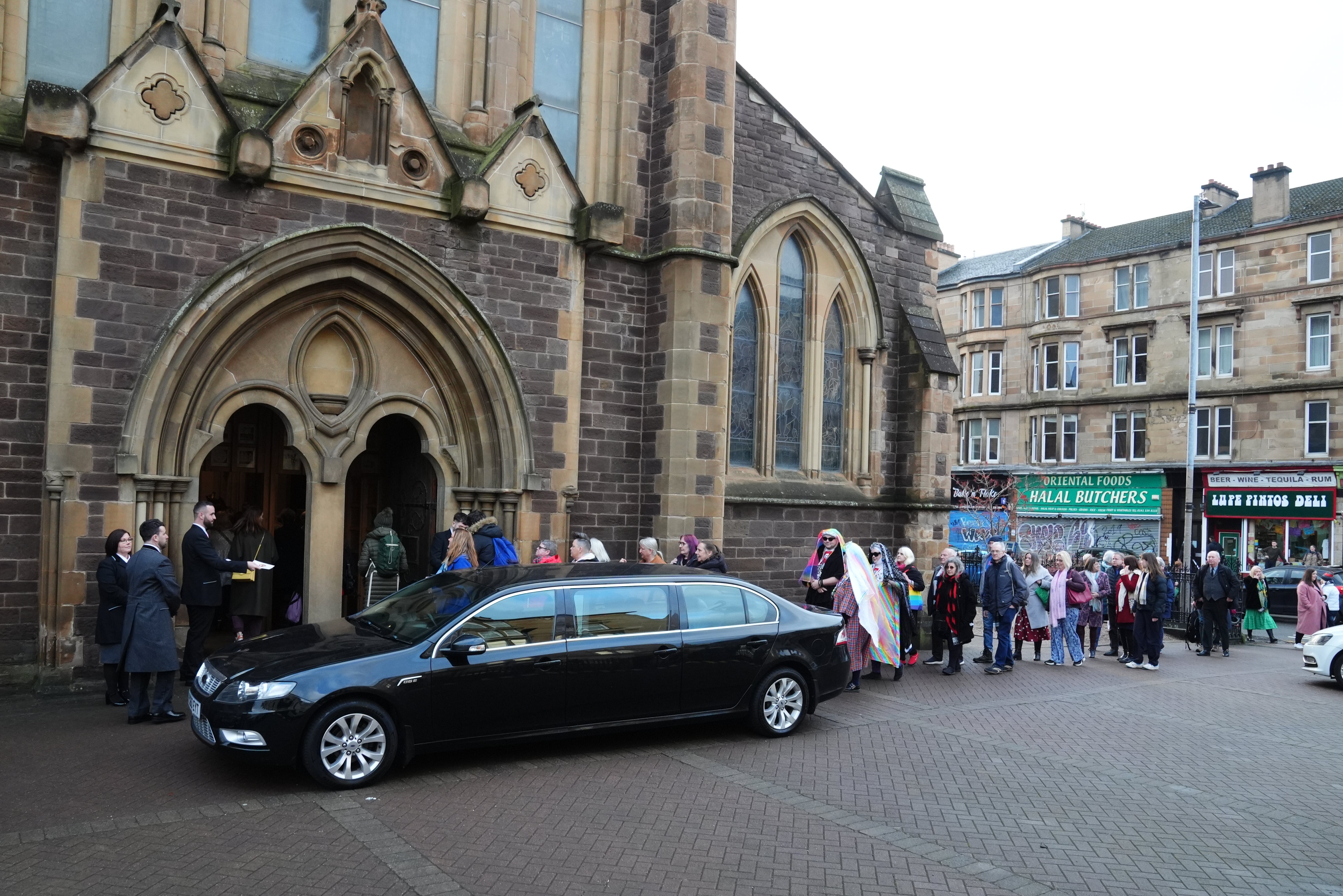 The funeral of Janey Godley took place on Saturday (Andrew Milligan/PA)