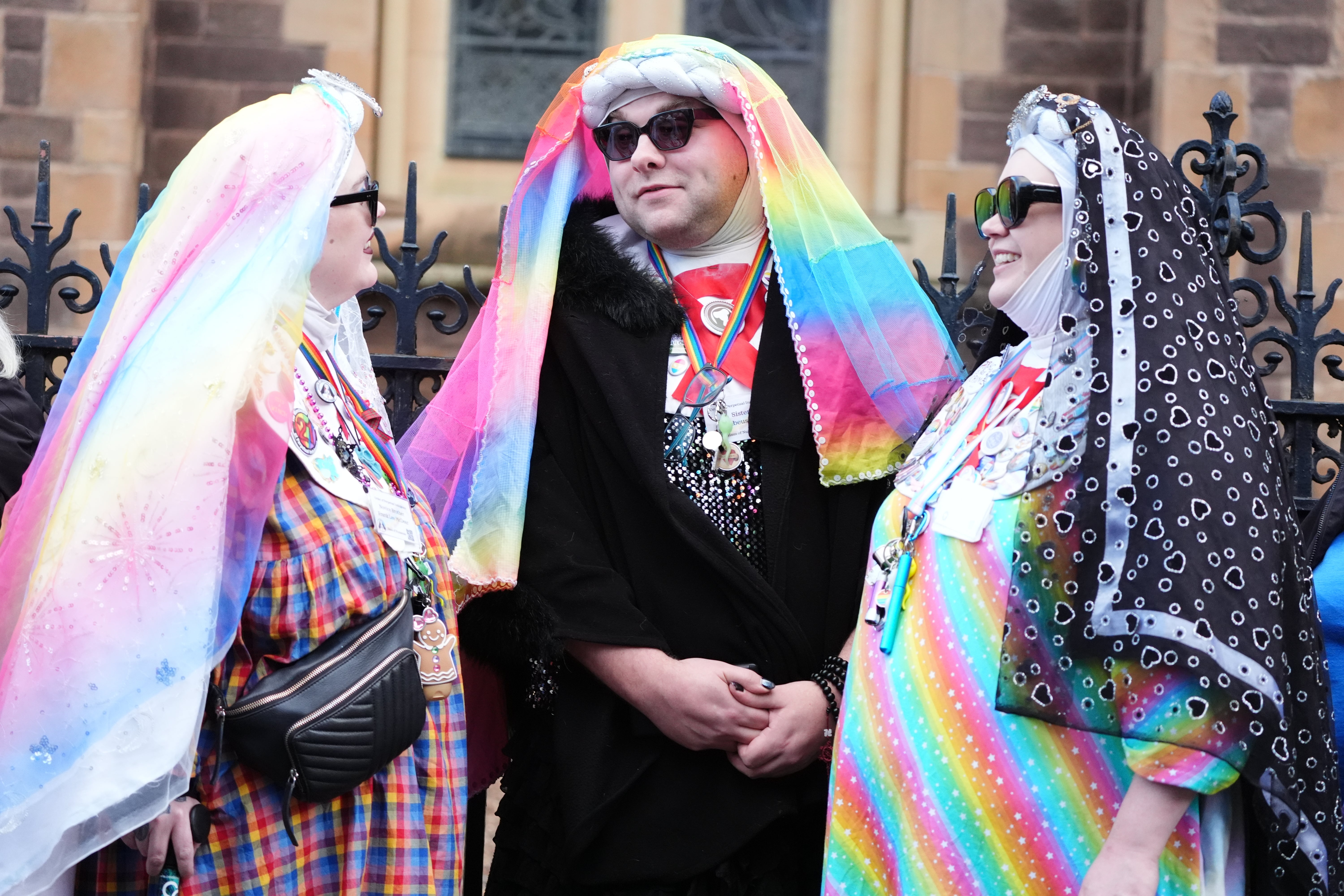 Mourners wore colourful outfits at Godley’s request (Andrew Milligan/PA)