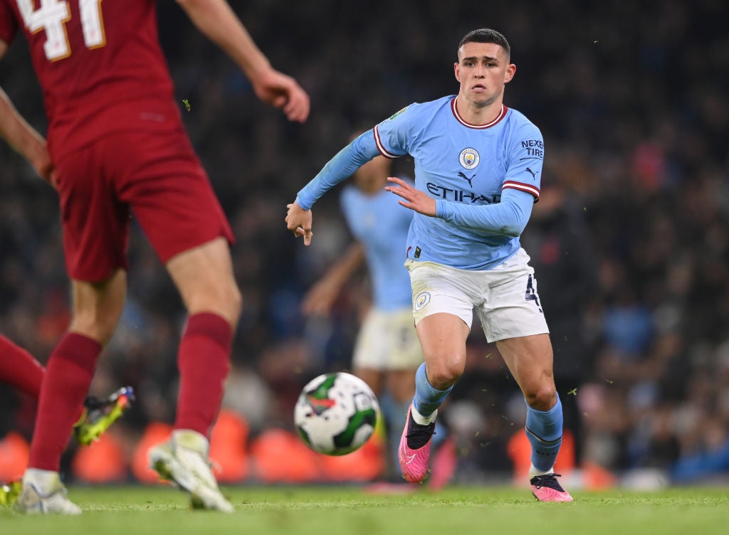 Foden’s City side prepare to face Liverpool this weekend