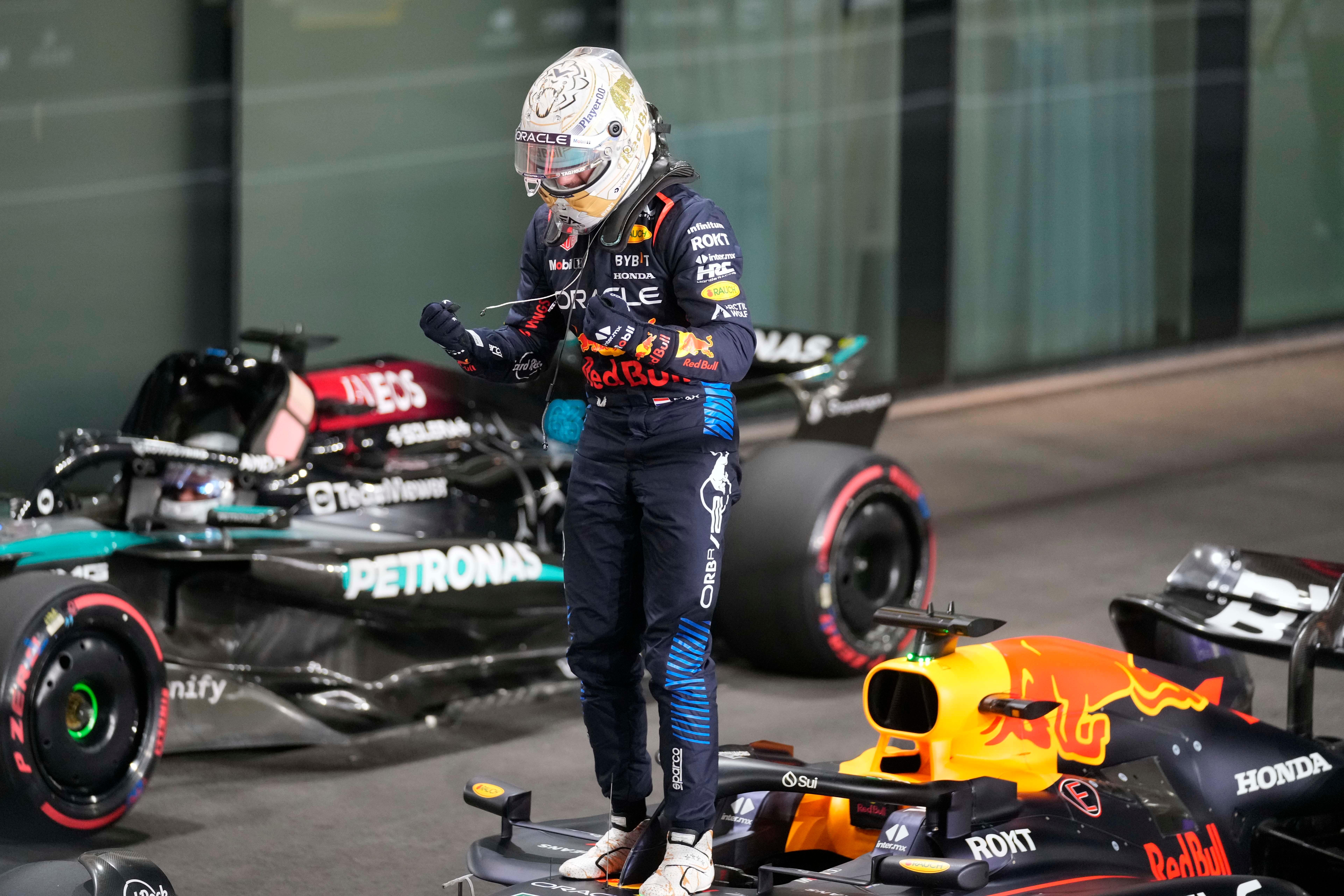 Max Verstappen qualified on pole in Qatar (Darko Bandic/AP).