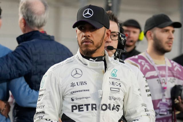 Lewis Hamilton qualified sixth for the Qatar Grand Prix (Altaf Qadri/AP)