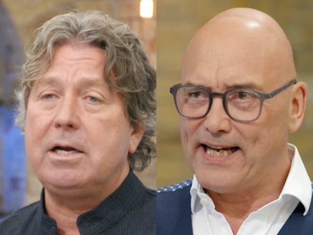 <p>John Torode and Gregg Wallace on ‘MasterChef’</p>