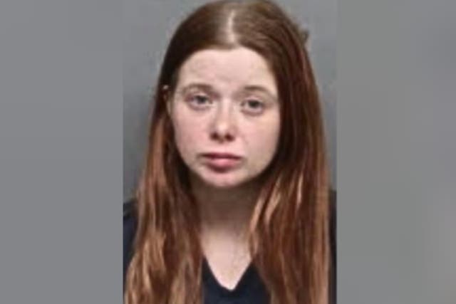 <p>Brittney Clark, 27, was arrested by police in Lincoln, Nebraska, after they say she left a four-year-old girl unattended while she played “skill games” inside a truck stop</p>