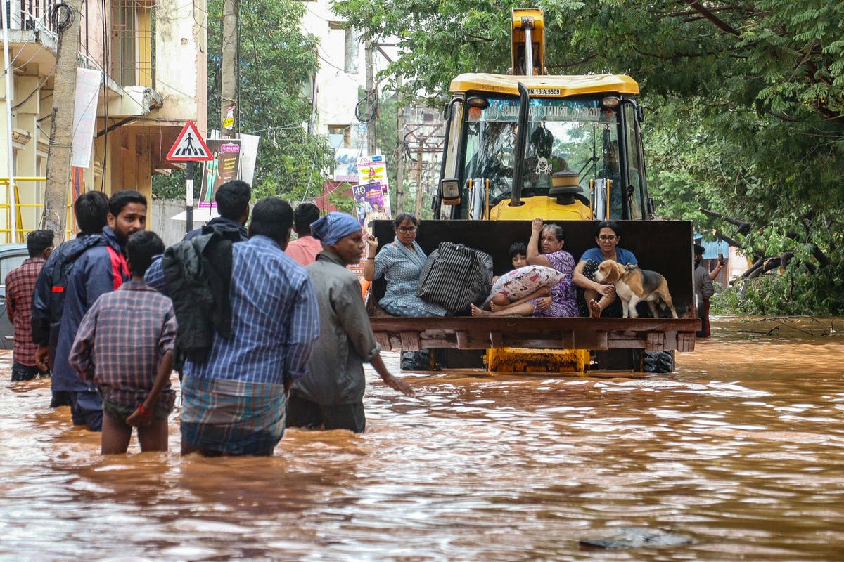 Cyclone Fengal devastates southern India with heavy rain and flooding