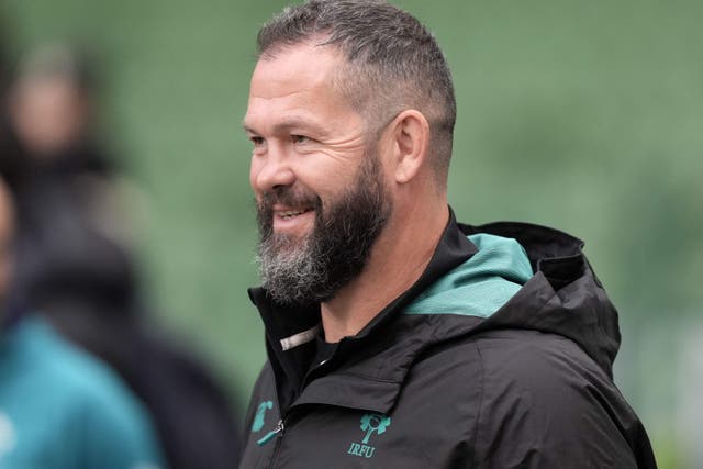 Ireland head coach Andy Farrell has begun his spell with the British and Irish Lions (Brian Lawless/PA)