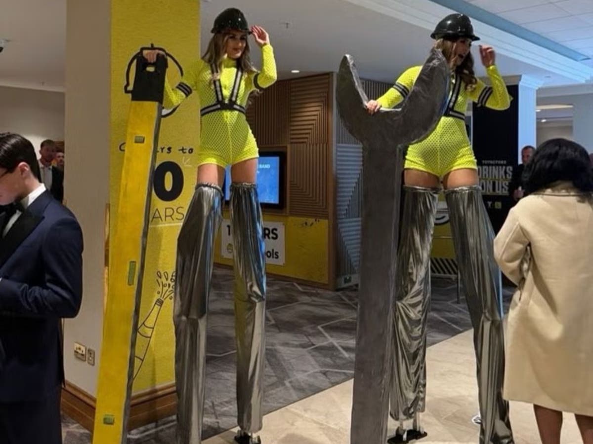 Construction awards accused of sexualising women ‘as eye candy’ after hiring models in tight hi-vis jumpsuits