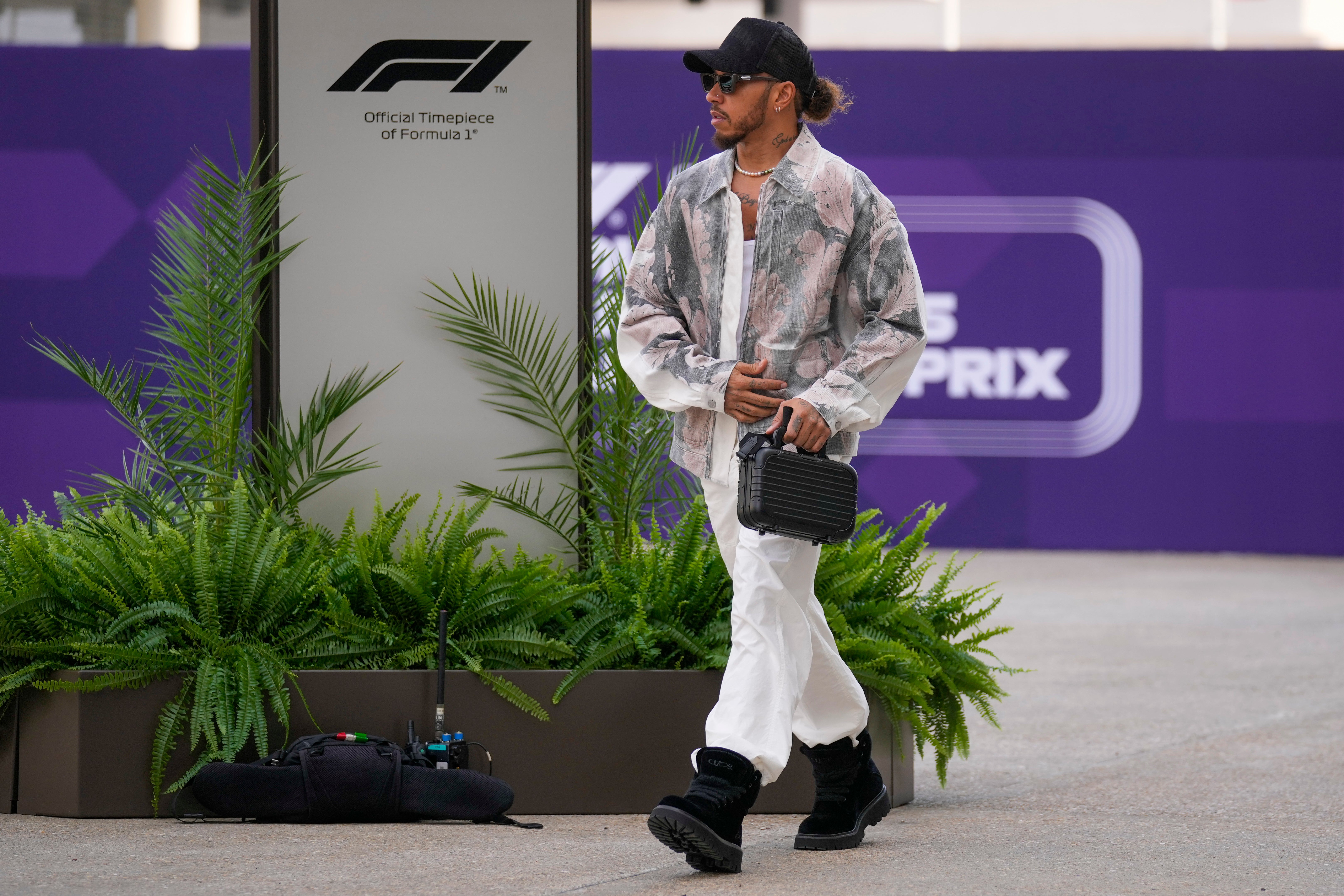 Lewis Hamilton at the Lusail International Circuit in Lusail, Qatar